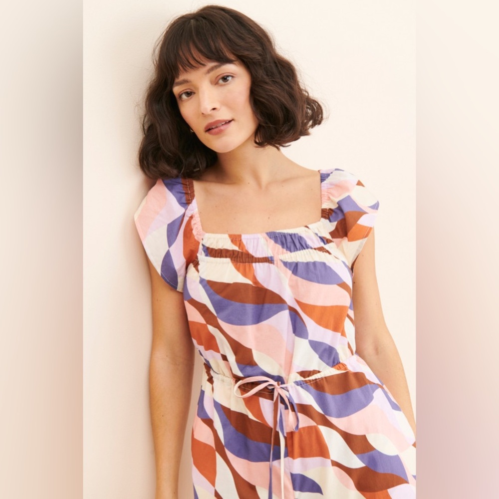 DU PARADIS Abstract Wide Leg Jumpsuit NWT - Picture 3 of 4